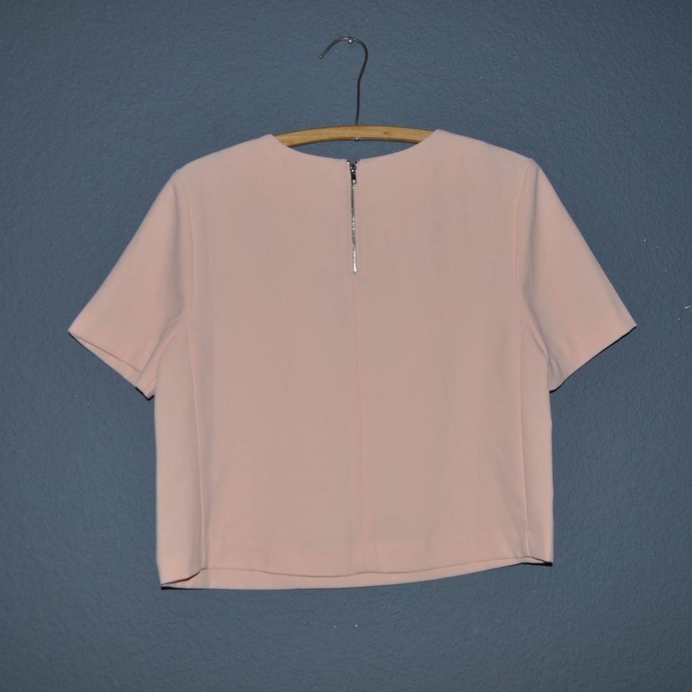 'FINAL'  New F21 Pink Classic Crepe Blouse NWT E9 - Picture 4 of 8